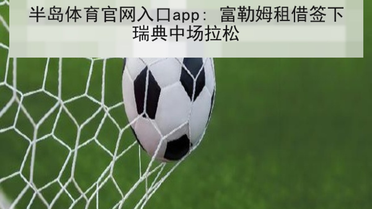 半岛体育官网入口app: 富勒姆租借签下瑞典中场拉松